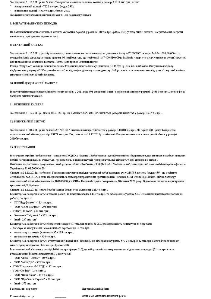 Річна фінансова звітність