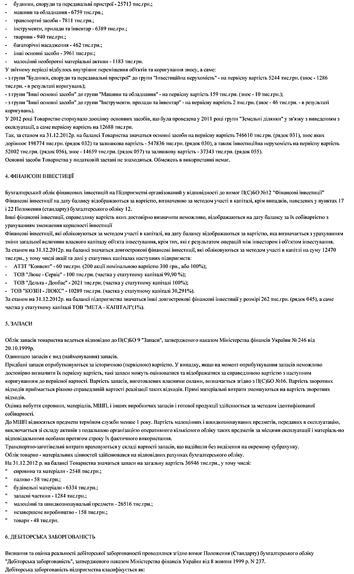 Річна фінансова звітність