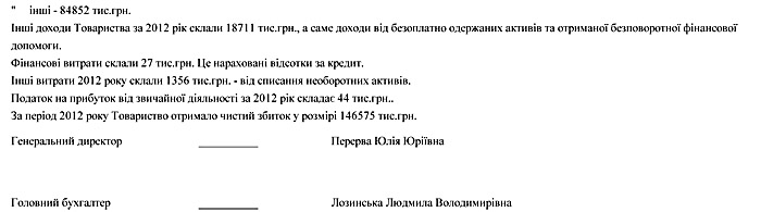 Річна фінансова звітність