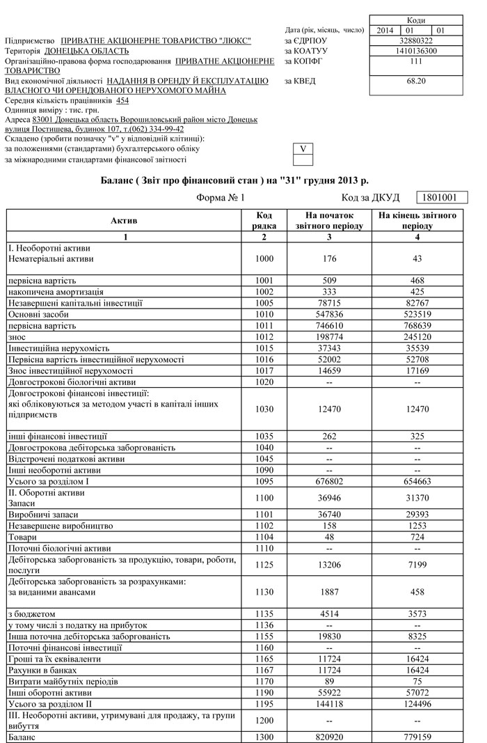 Річна фінансова звітність