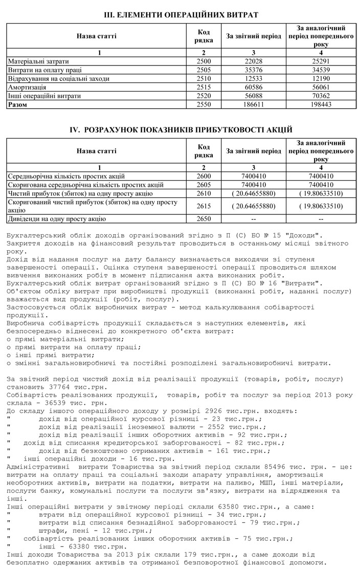 Річна фінансова звітність