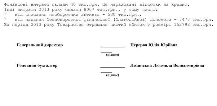 Річна фінансова звітність